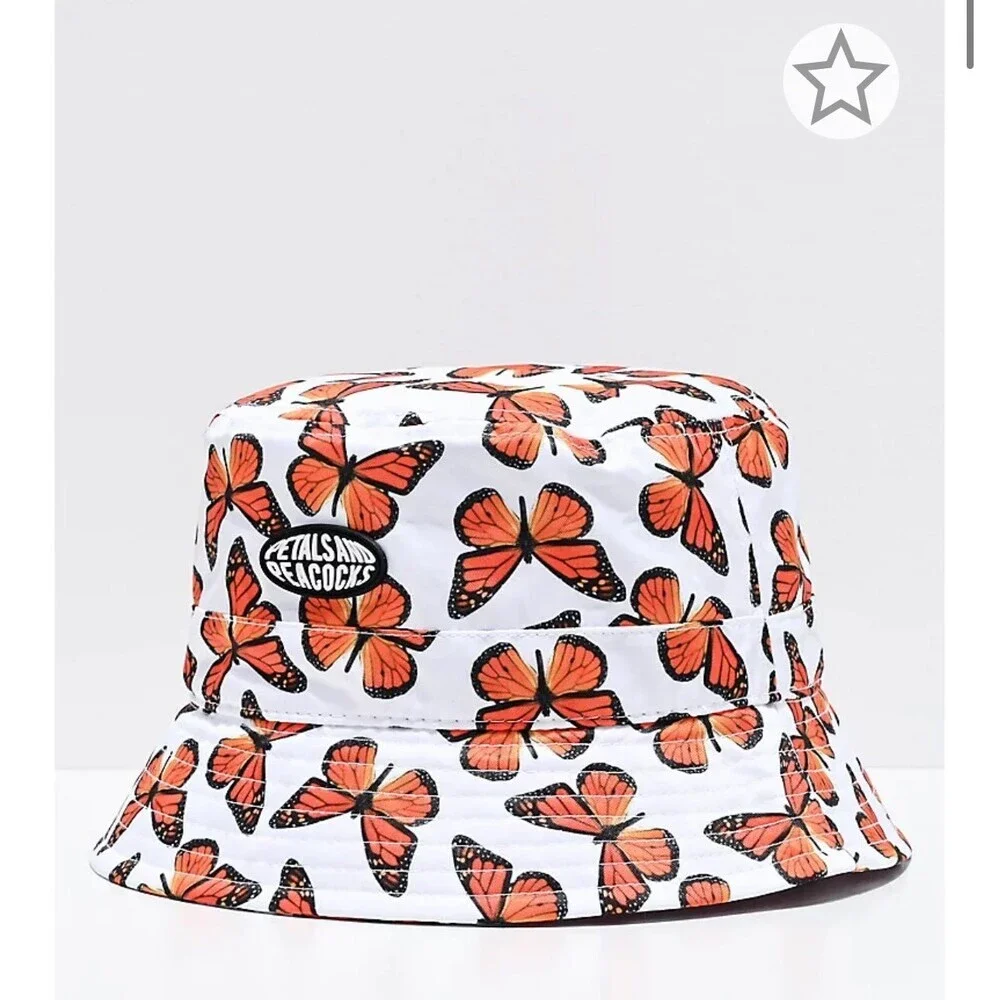 TWO Petals and Peacocks Bucket Hats